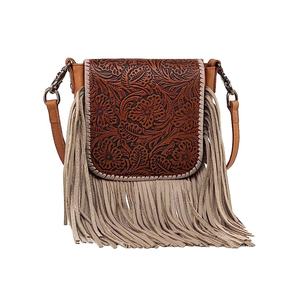 Sac à bandoulière occidental usiné à la main en cuir de vache de style rodéo avec ensemble de glands exportateurs indiens au meilleur prix sac à main - Product Image 1