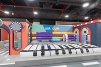 Grande zone de jeux intérieure pour parc d'attractions avec structure en acier galvanisé, taille personnalisable