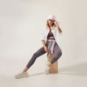 กางเกงเลกกิ้งผู้หญิงเอวยางยืดเลกกิ้งสำหรับเล่นโยคะ - Product Image 3