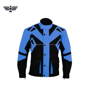 Mens Printed Leather Motorcycle Riding <b>Jacket</b> Waterproof Quick Dry Full Sleeve Biker Protective Touring <b>Racing</b> Gear Reflective - Product Image 3