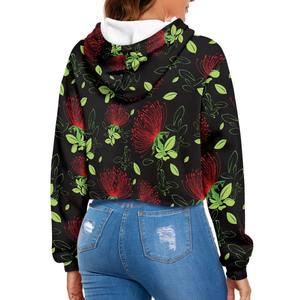 Sudadera con capucha para mujer, Top corto transpirable para mujer, con capucha Sudadera 100% de algodón, sudadera informal de manga larga 2025 para mujer - Product Image 3