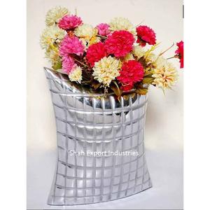 Vase à fleurs en métal fini deux tons nouveau design pour la maison salon mariage table porte-fleurs décoratifs - Product Image 4