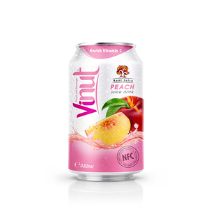 Vente en gros de 330ml de jus de fruits naturel pêche eau boisson enrichie en vitamines sans sucre emballage de bouteille de marque privée OEM - Product Image 1