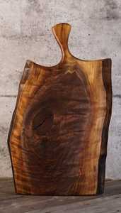 Juego de tabla de cortar de madera sólida de alta calidad para uso en la cocina, tablas de cortar de bambú con ranura para jugo y mango sólido - Product Image 4