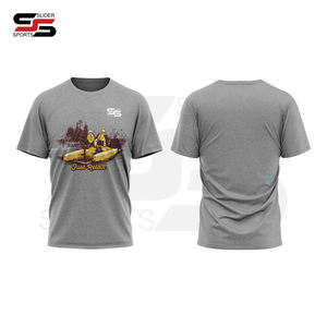 Alta calidad 100% algodón 300 GSM Unisex gimnasio camiseta de gran tamaño personalizado impreso Jersey estilo largo camiseta informal para hombre - Product Image 4