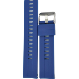 Bracelet de montre de sport unisexe JD467, durable, respirant, résistant à l'eau, en silicone bleu, boucle en acier inoxydable 20-22 mm, 27 cm, montre intelligente - Product Image 1