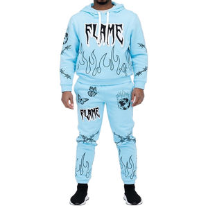 Ensemble de jogging à capuche en polaire avec fermeture éclair complète personnalisé pour hommes Survêtement tricoté pour le sport en plein air, la salle de sport, le fitness et l'entraînement d'hiver à capuche - Product Image 4