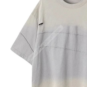 Camisetas desgastadas personalizadas de tendencia, camisetas personalizadas desgastadas de etiqueta privada, camisetas desgastadas para exteriores, estampado de pantalla bordado - Product Image 4