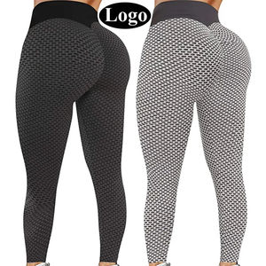 Leggings de Yoga de tendencia para mujer con logotipo de diseño personalizado Leggings de yoga elásticos de alta calidad OEM para ropa deportiva de mujer - Product Image 1