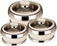 Casserole en acier inoxydable King International avec couvercle extérieur en plastique pour la conservation de la chaleur, couleurs mélangées