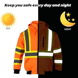 Veste de sécurité vente en gros de haute qualité légère professionnelle OEM ODM 2022 veste de sécurité à glissière avant pour hommes fabriquée par des vêtements de sport - Product Image 3