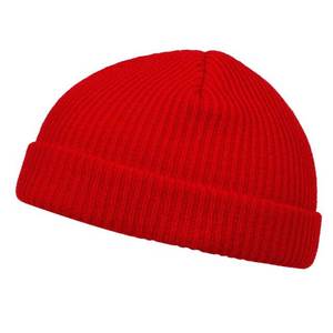 Best Unisex Thick <b>Winter</b> Beanie Hats Wholesale Pure Acrylic Skull Knitted Custom Beanie-<b>Cap</b> with Logo High Quality - Product Image 5