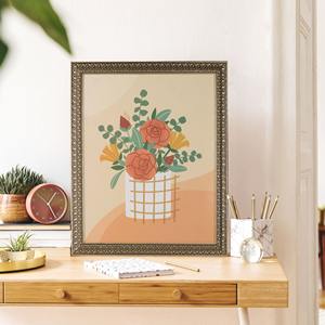 Marco de fotos de metal de latón de estilo diseñador con acabado dorado pulido adecuado para decoración artística del hogar y estudio - Product Image 1