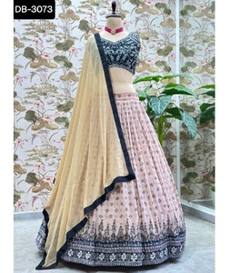 Dernières femmes portent des Lehenga Choli fantaisie avec belle broderie mariage et festival porter Georgette Lehenga Choli pour les femmes - Product Image 1