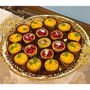 Bol en métal doré de qualité supérieure pour les fêtes de mariage Table à manger Présentoir à desserts décoratif au chocolat à vendre - Product Image 6