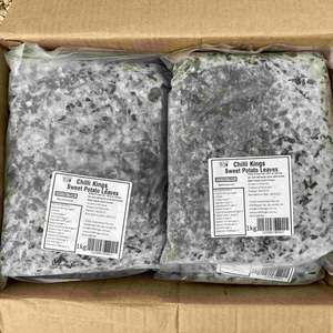 Feuilles de patate douce verte congelées, ingrédient pour les marques alimentaires naturelles et les importateurs - Product Image 4