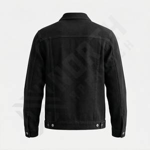 <b>Men's</b> High Quality Reversible Wool Denim <b>Jacket</b> Custom <b>Long</b> Outdoor Jean <b>Jacket</b> Waterproof Manufacturing Outerwear - Product Image 2