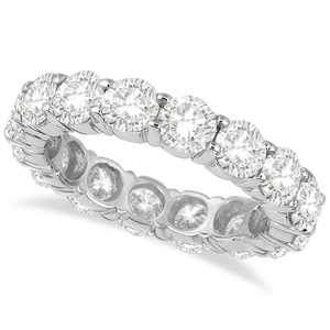Anillo de Eternidad de Diamantes en Oro Blanco de 18K, Anillo de Diamantes de 5.00ct - Product Image 3