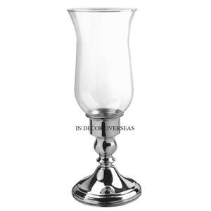 Base de madera de Acacia de alta calidad recién llegada para portavelas de huracán de vidrio transparente suministros de decoración para bodas y fiestas - Product Image 4