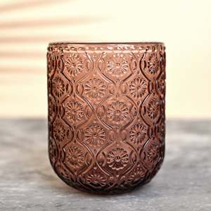 Juego de 4 Vasos de Vidrio Vintage ATARA, Elegantes Vasos para Beber de Estilo Antiguo - Product Image 4