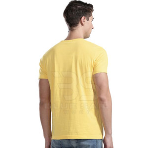 Camiseta de Cuello Redondo para Hombre, Cómoda para el Verano, con Mezcla de Algodón Suave y Aspecto de Color Sólido, Estilo Casual - Product Image 5