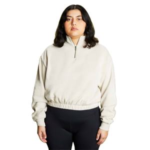 Achetez maintenant Sweats à capuche à col roulé personnalisés pour femmes Quart Zip Manches longues Activewear Sweatshirts personnalisés pour femmes - Product Image 1