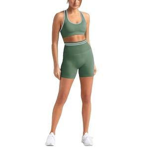 ชุดออกกำลังกายเรียบง่าย ชุดยิมสำหรับผู้หญิง ชุดโยคะฤดูร้อน ชุดกีฬา ชุดโยคะ โพลีเอสเตอร์ผสมสแปนเด็กซ์ กางเกงขาสั้นสำหรับผู้หญิง BY HI - Product Image 1