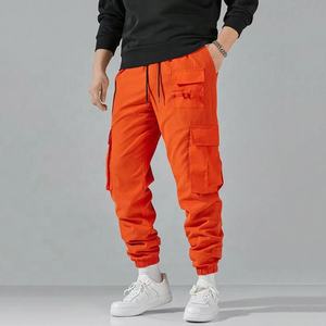 OEM Designer Hip Hop Hommes Coton Sergé Surdimensionné Loose Outdoor Randonnée Casual Work Wear Cargo Sweatpants - Product Image 6