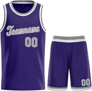 Camiseta de Baloncesto Reversible de Malla Sublimada para Adultos, Talla Grande, Transpirable, de Secado Rápido, Uniforme Azul y Negro para Árbitro - Product Image 3