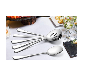 Cuillère de service en acier inoxydable à faible quantité minimale de commande Ensemble de couverts de restaurant Ustensiles de mariage en acier miroir pour manger et cuisiner - Product Image 5