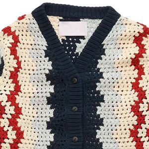 Customizable Casual <b>Cardigan</b> Sweater for Sorority College Fraternity Fashionable Design Button Personalized Logo Patchwork - Product Image 4