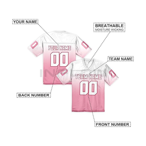 Nouveau style maillot de rugby de meilleure qualité maillot brodé hommes maillot de football américain cousu afflux de haute qualité - Product Image 4