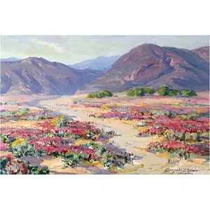 Blue Mountains Valley Flowers Mural de pared de cocina Mármol Cerámica Backsplash para cocina Azulejo Mural Categoría de producto - Product Image 1