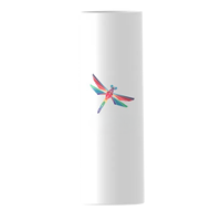 Gobelet long blanc personnalisé 7 cm, design européen, impression numérique sur mesure, réutilisable, sans BPA, compatible lave-vaisselle, écologique, pour fêtes