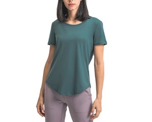 T-shirts pour femmes en gros, 100% coton, logo personnalisé, faible MOQ, production sous marque privée - Product Image 2