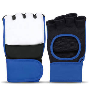 Gants d'entraînement MMA demi-doigts en cuir, fourniture directe d'usine, pour extérieur, anti-humidité, de sécurité - Product Image 2