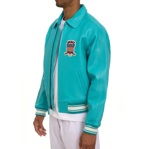 2025 Avirex hommes décontracté hiver vestes en cuir haute rue qualité supérieure meilleur brodé nouvelle mode pour noël - Product Image 3