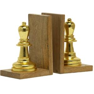 Sujetalibros decorativos de estilo Chase, mesa de Metal y madera, decoración del hogar, soportes para libros, la última tarifa directa de fábrica moderna - Product Image 3