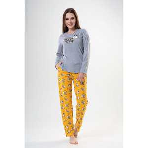 Conjunto de Pijama de Manga Larga con Cuello Redondo y Bolsillo Ovalado para Mujer, Ropa Cómoda para Mujer - Product Image 6