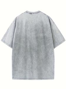 Conjunto Deportivo Informal de Dos Piezas con Estampado Personalizado para Hombre, Camiseta y Pantalones Cortos de Algodón Suave para Verano - Product Image 2