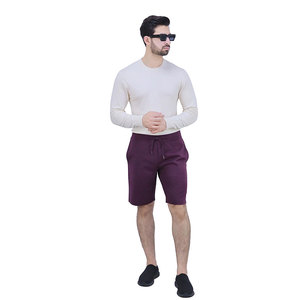 Listo para enviar Pantalones cortos de moda personalizados de la mejor calidad para hombres Pantalones cortos de lana lisos de moda perfectos para ropa informal y deportiva - Product Image 3