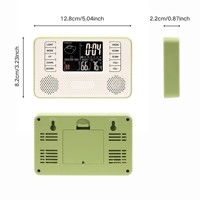 Usine En Gros Électronique Numérique De Bureau Couleur LED Affichage Station Météo Humidité Température Horloge Intelligente Avec Radio FM