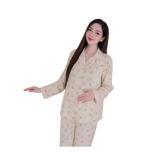 La mejor opción Tussar, conjunto de ropa informal de tela de seda, maternidad transpirable con logotipo personalizado a granel B724 - Product Image 1