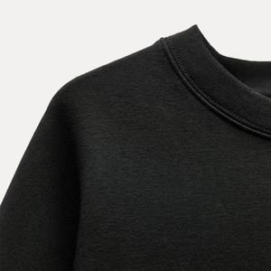 เสื้อกันหนาวไซส์ใหญ่พิเศษสำหรับทุกเพศเสื้อกันหนาวขนแกะ/ลำลองสำหรับสตรีทแวร์คอกลมเปิดไหล่ตกสำหรับผู้หญิง2025 - Product Image 3