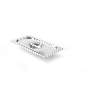 HENDI Gastronorm GN 1/3 325x176mm Kitchen Line Food <b>Storage</b> <b>Container</b> with Spoon Recess Lid - Product Image 1