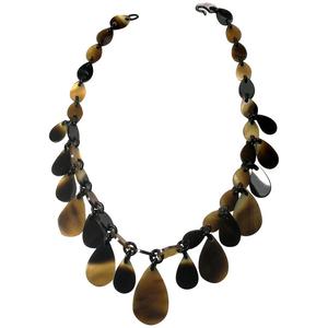 Collier en corne pour femme, fait main, en gros, présenté par SCI, collier en corne, bijoux faits main, pendentif népalais - Product Image 1
