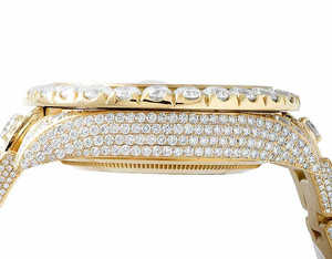 VVS Moissanite นาฬิกาข้อมือออโตเมติกประดับเพชรสีเหลืองติดเพชรแฟชั่นสไตล์ฮิปฮอปสุดหรูจากผู้ผลิต - Product Image 6