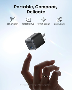 <span class=keywords><strong>Chargeur</strong></span> <span class=keywords><strong>Anker</strong></span> Nano A2692 45W <span class=keywords><strong>USB</strong></span> <span class=keywords><strong>C</strong></span>, bloc de charge rapide, prise pliable compacte pour iPhone/Samsung - Product Image 5