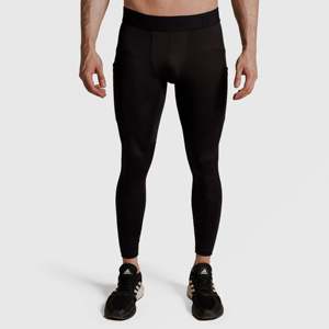 กางเกงเลกกิ้งสีดำสำหรับผู้ชาย GA ใส่สบายและมีสไตล์ - Product Image 1