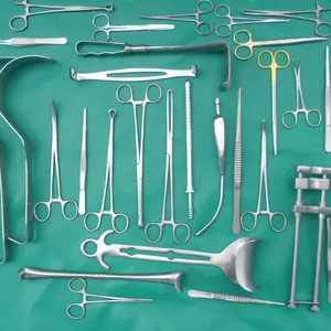 مجموعة أدوات جراحية أساسية, مجموعة أدوات جراحية أساسية مكونة من 83 قطعة/مجموعة جراحة البطن عالية الجودة